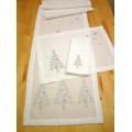 Glisten Christmas Tree Table Runner - White Glisten Christmas Tree Table Runner - White